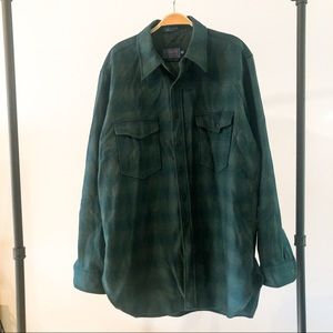100% Wool Pendleton Outdoors Man Shirt in XL Long